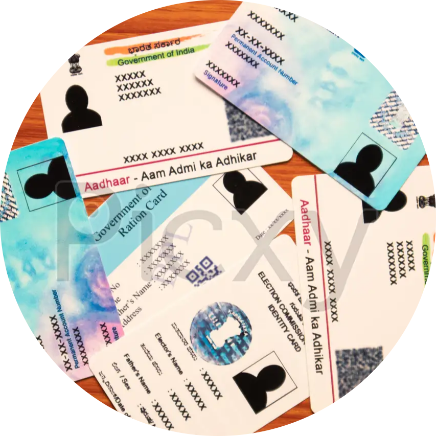 Aadhaar / Passport / Voter ID